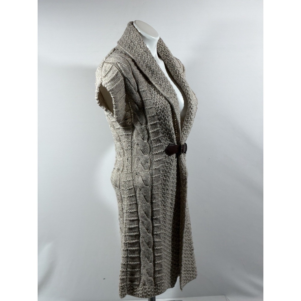 JM Cooper Vintage Cable Knit Wool Sweater Vest Women XS Multicolor Knit Top Casu - Picture 9 of 12